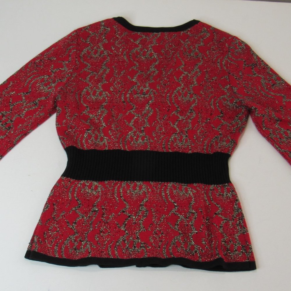 Vintage Ruby Rd. V- Neck Button-Front Cardigan Sw… - image 3
